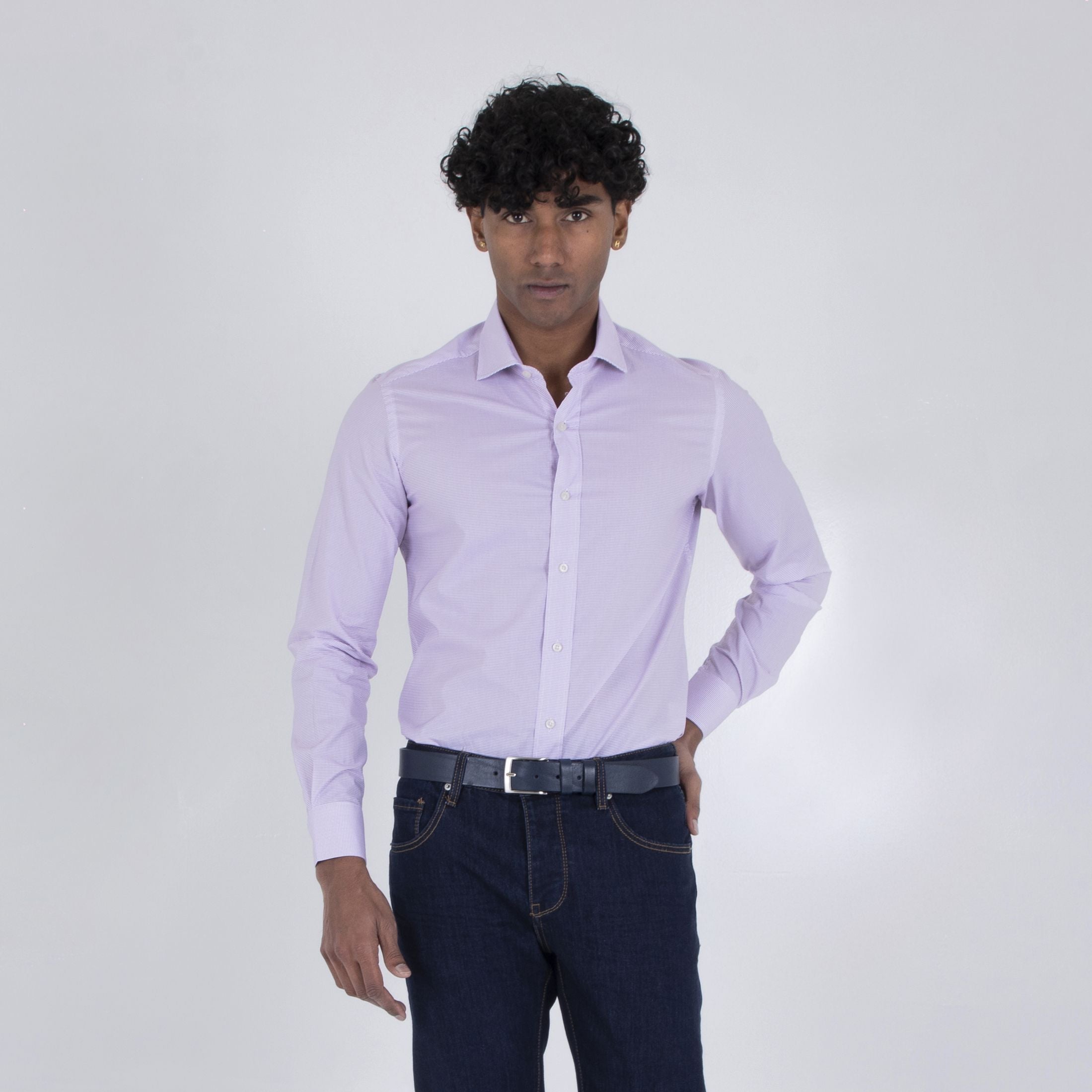 CASAMODA Camicia Da Lavoro Comfort Fit A Quadri – Puro Cotone, Azzurro, Taglia 47