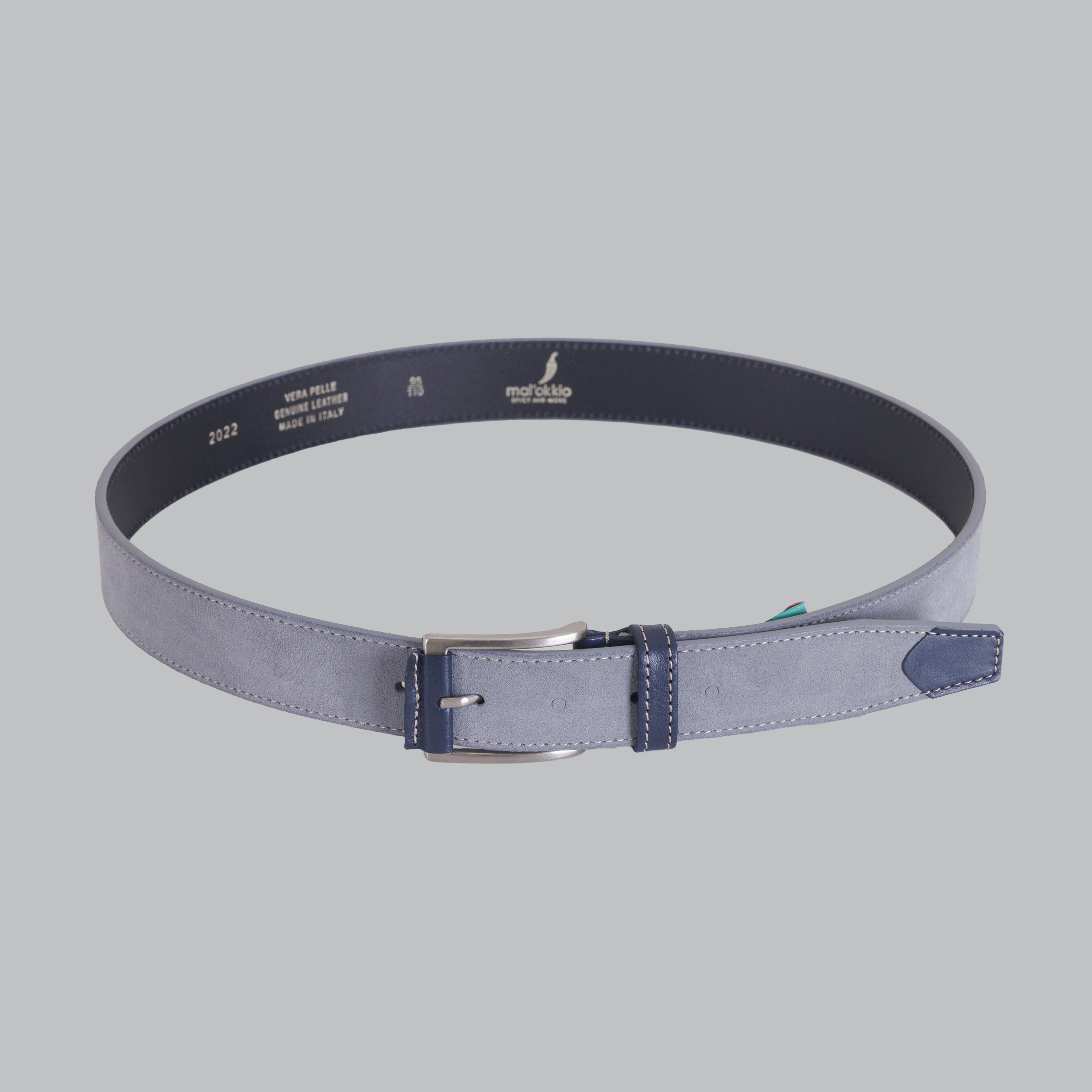CINTURA IN PELLE E NABUK-11584