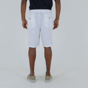 BERMUDA 100% LINO-11512|Colore:Bianco