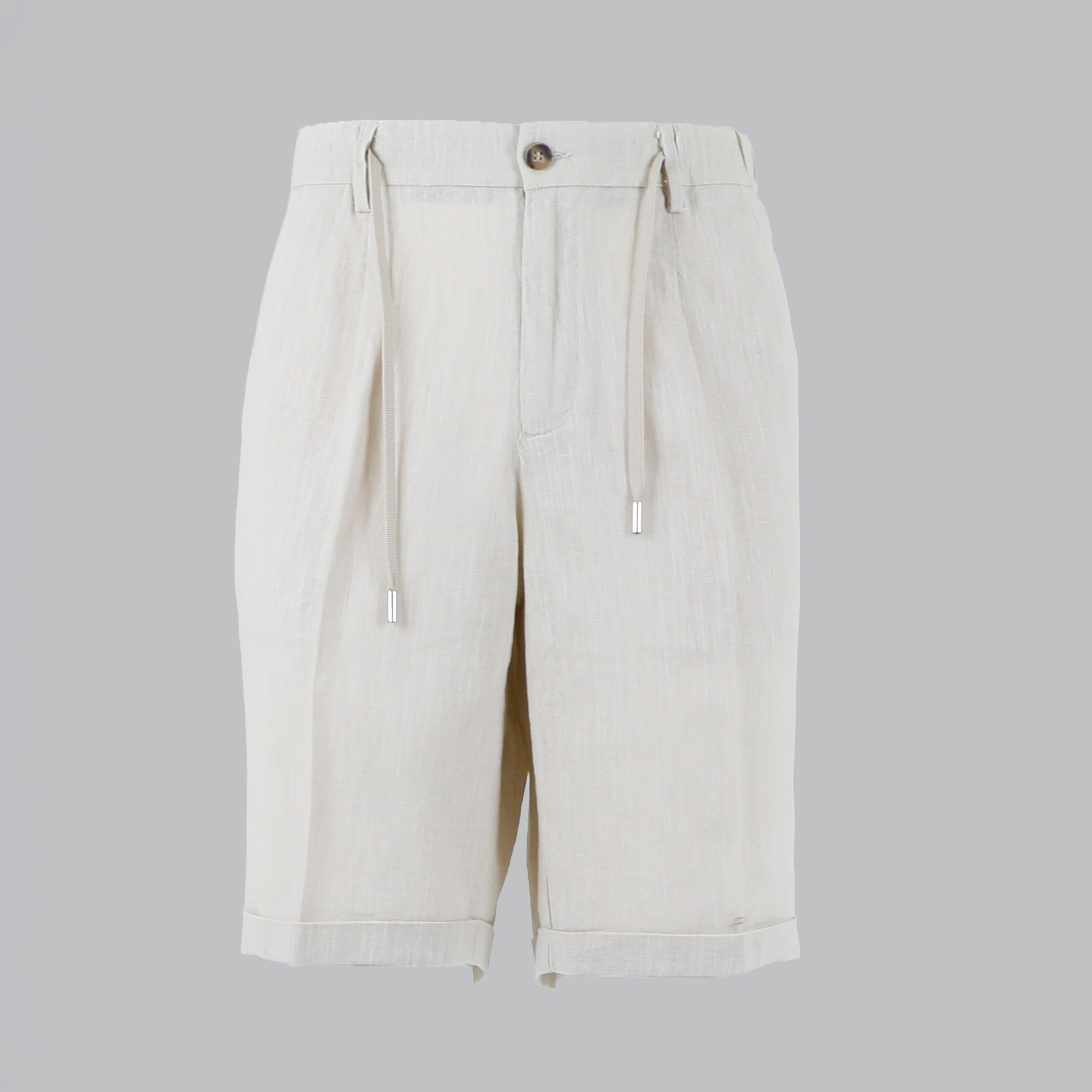BERMUDA 100% LINO-11512|Colore:Beige