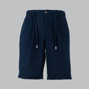 BERMUDA 100% LINO-11512|Colore:Blu