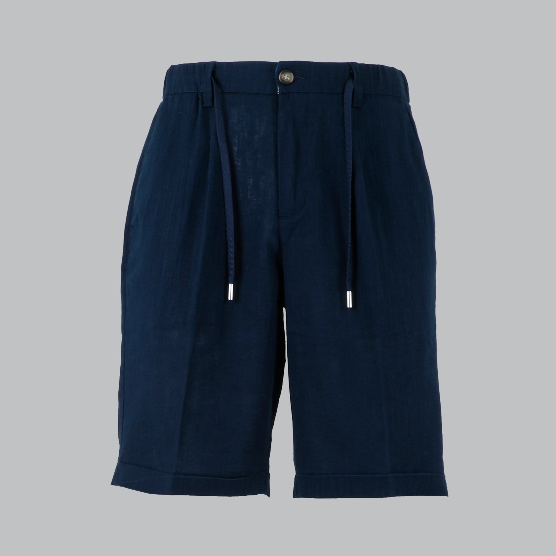 BERMUDA 100% LINO-11512|Colore:Blu
