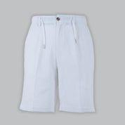BERMUDA 100% LINO-11512|Colore:Bianco