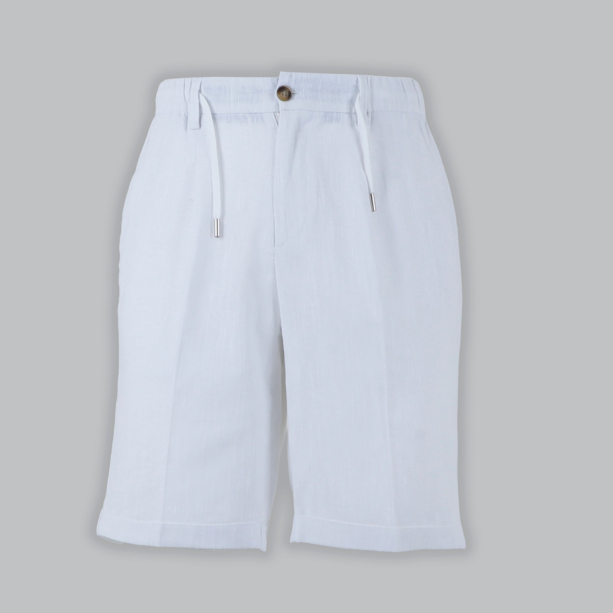 BERMUDA 100% LINO-11512|Colore:Bianco