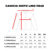 CAMICIA MIS LINO-11549|Colore:Celeste