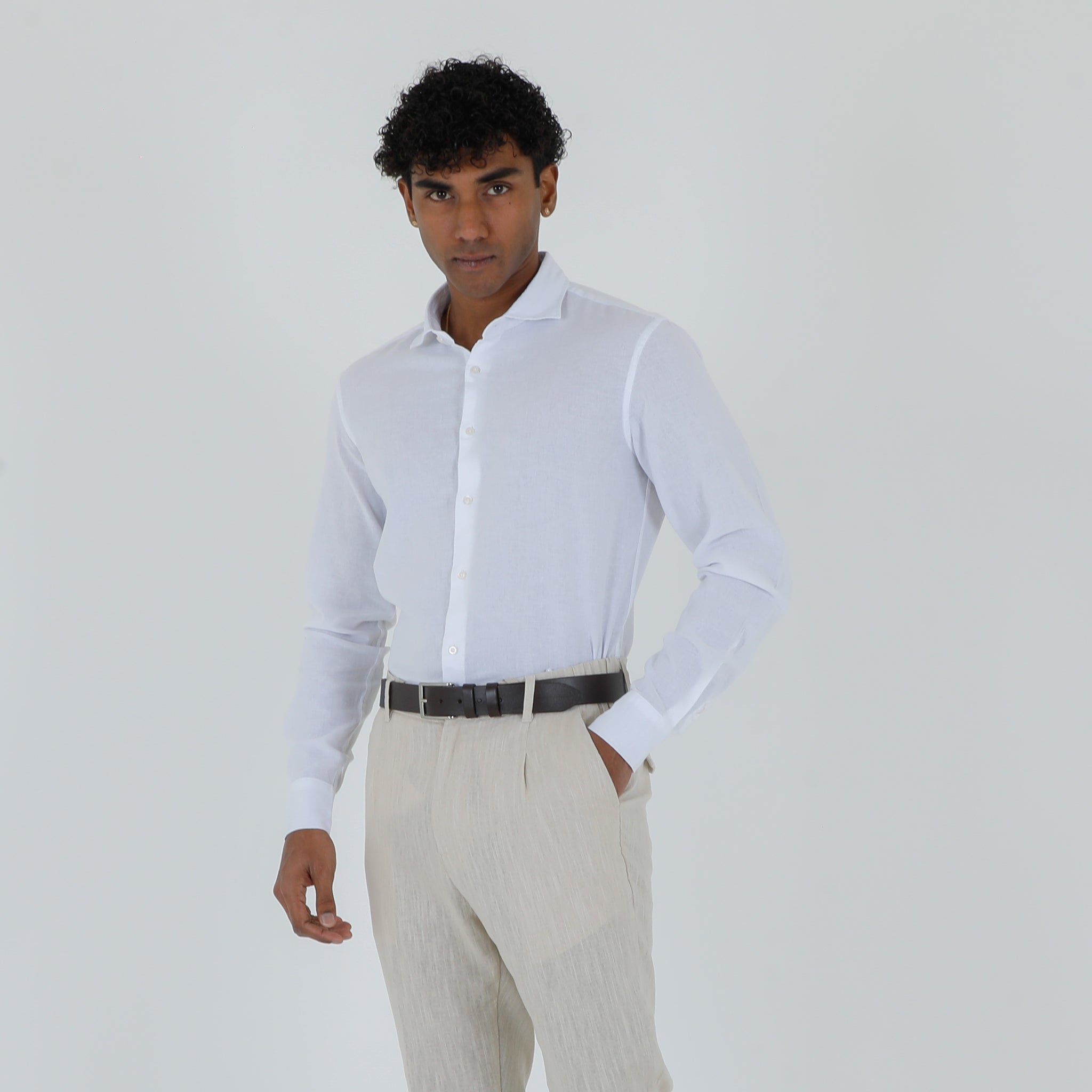 CAMICIA MIS LINO-11549|Colore:Bianco