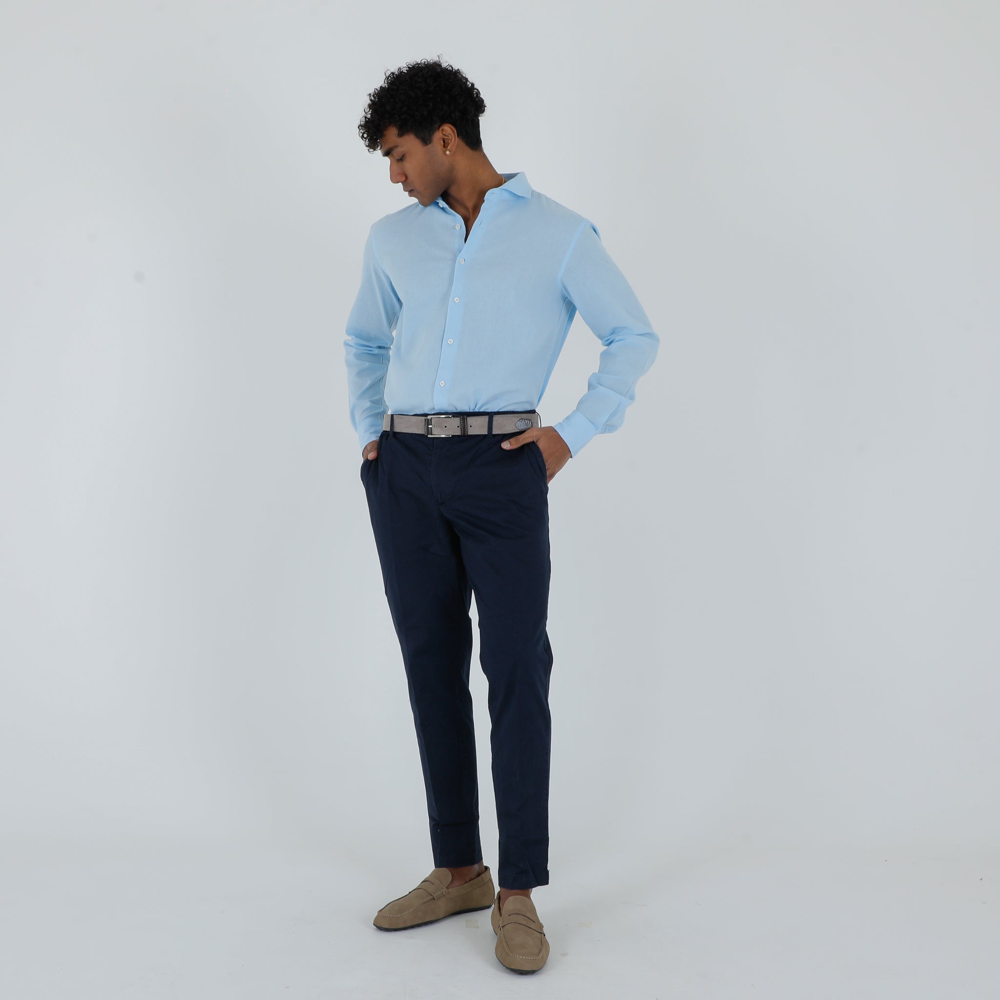 CAMICIA MIS LINO-11549|Colore:Celeste