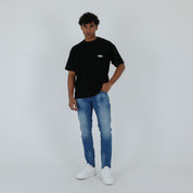 T-SHIRT POCKET RICAMO-11389|Colore:Nero