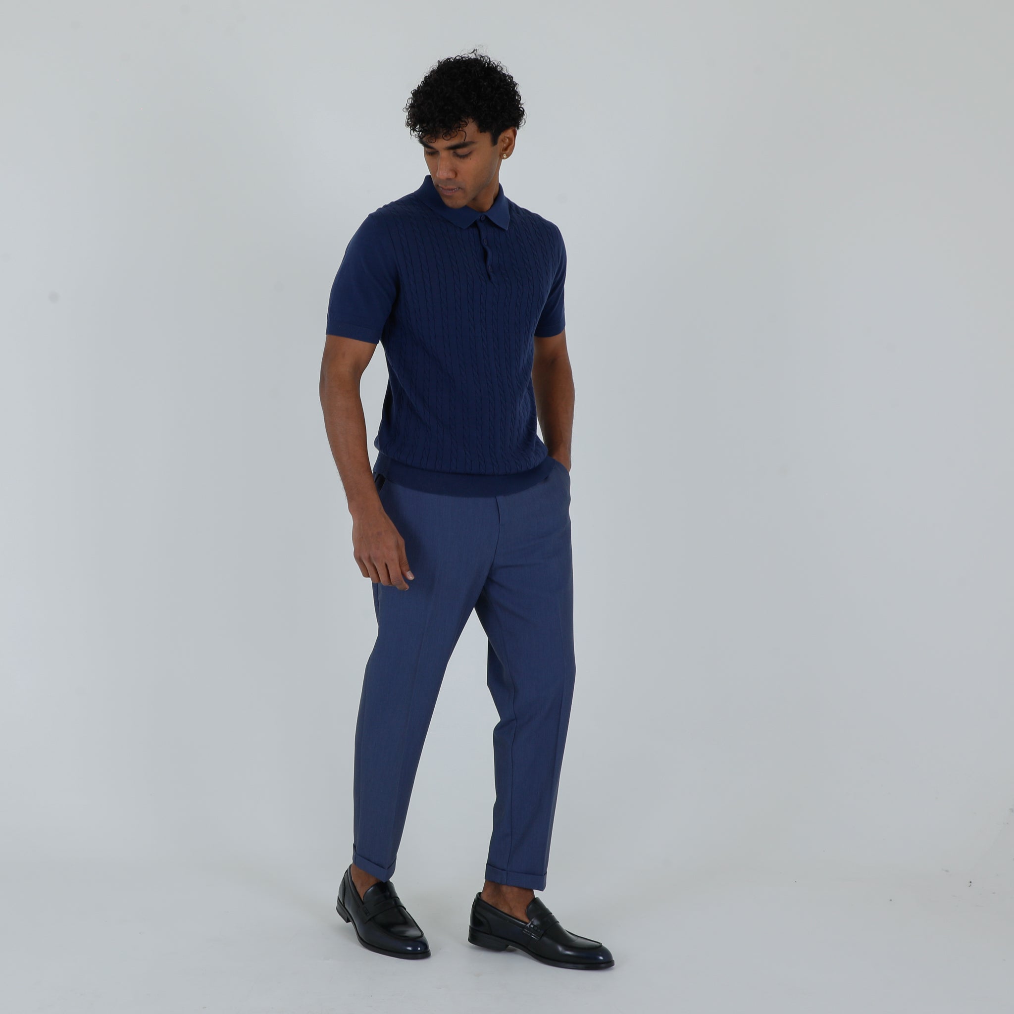 POLO TRECCINA CREPE COTONE-11534