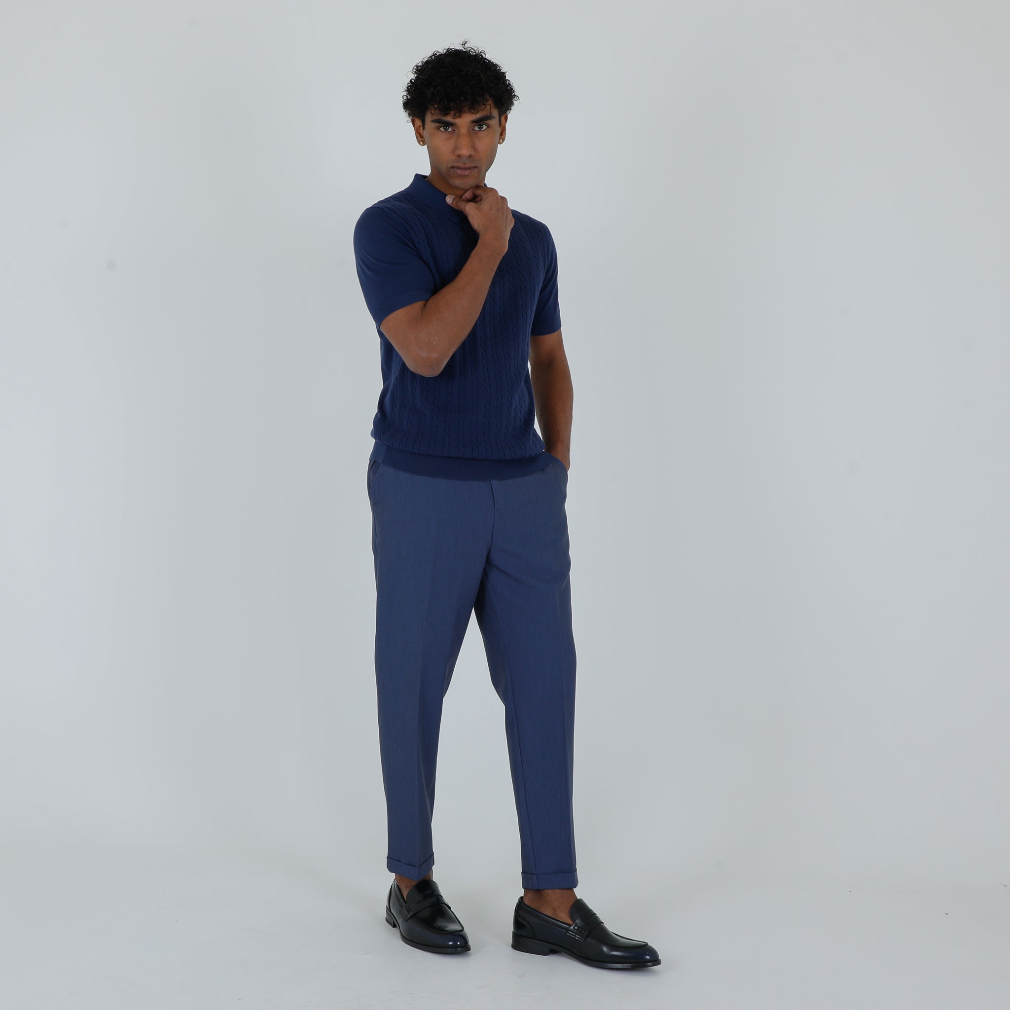 POLO TRECCINA CREPE COTONE-11534