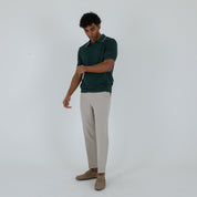 POLO DERBY CREPE COTONE-11535|Colore:Verde