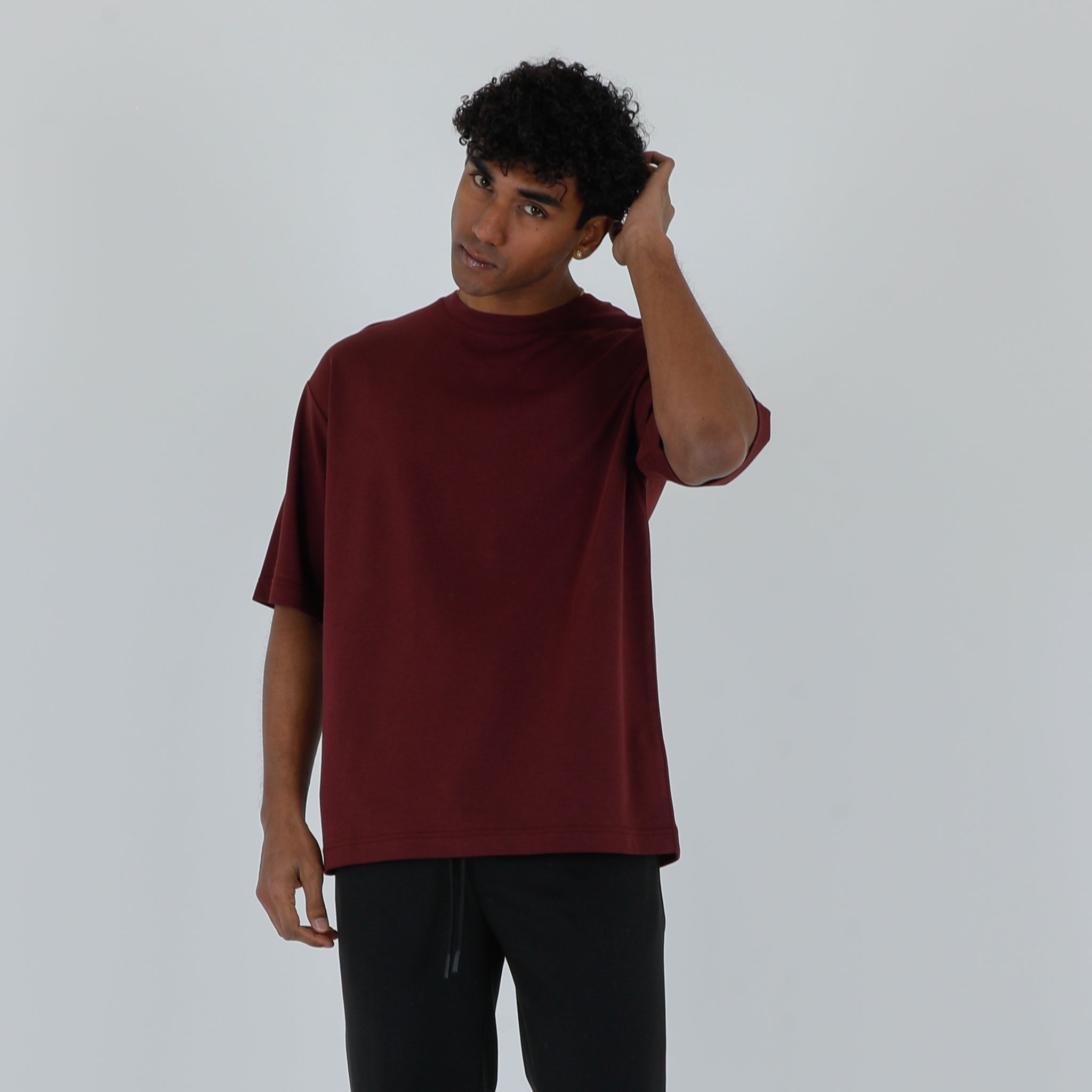 T-SHIRT RELAXED FIT-11595|Colore:Vinaccia