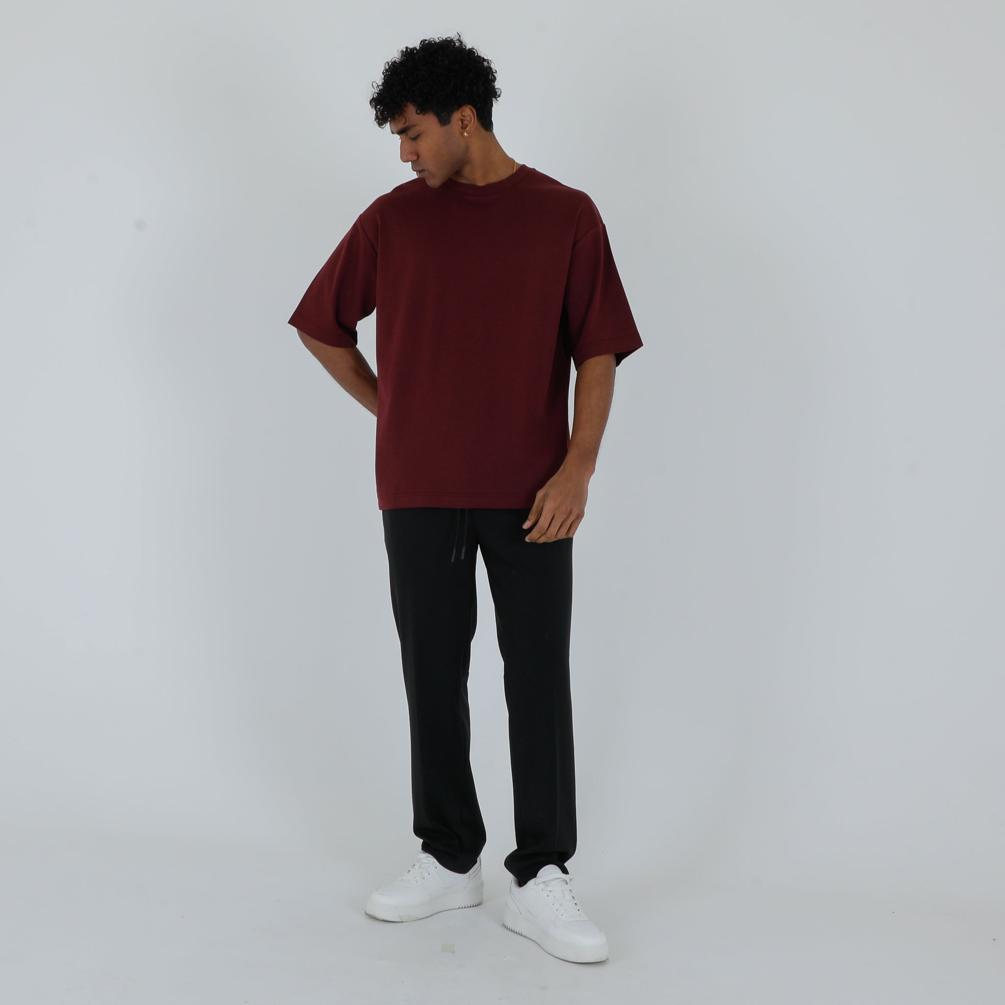T-SHIRT RELAXED FIT-11595|Colore:Vinaccia