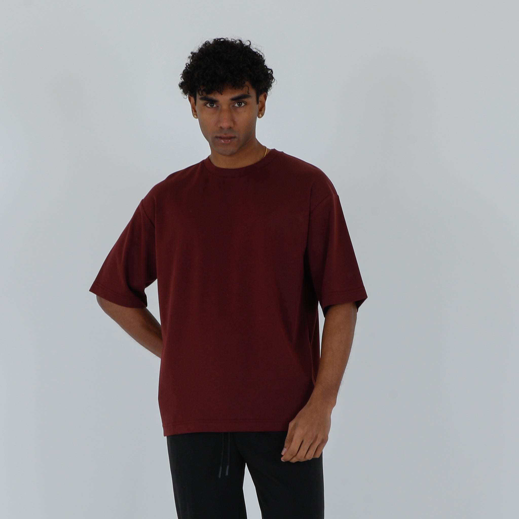 T-SHIRT RELAXED FIT-11595|Colore:Vinaccia