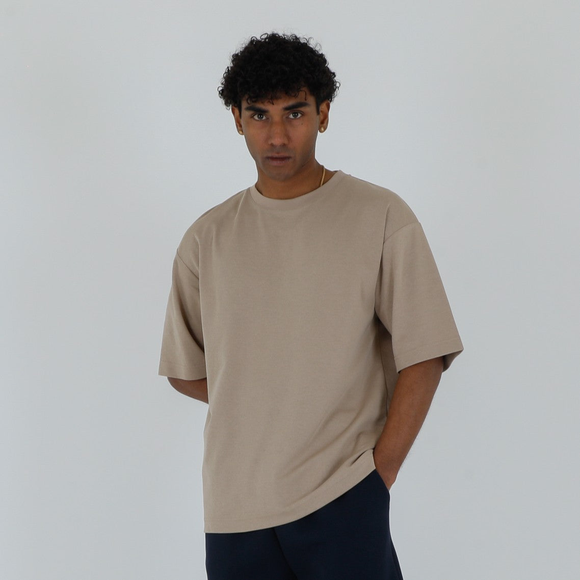 T-SHIRT RELAXED FIT-11595|Colore:Beige