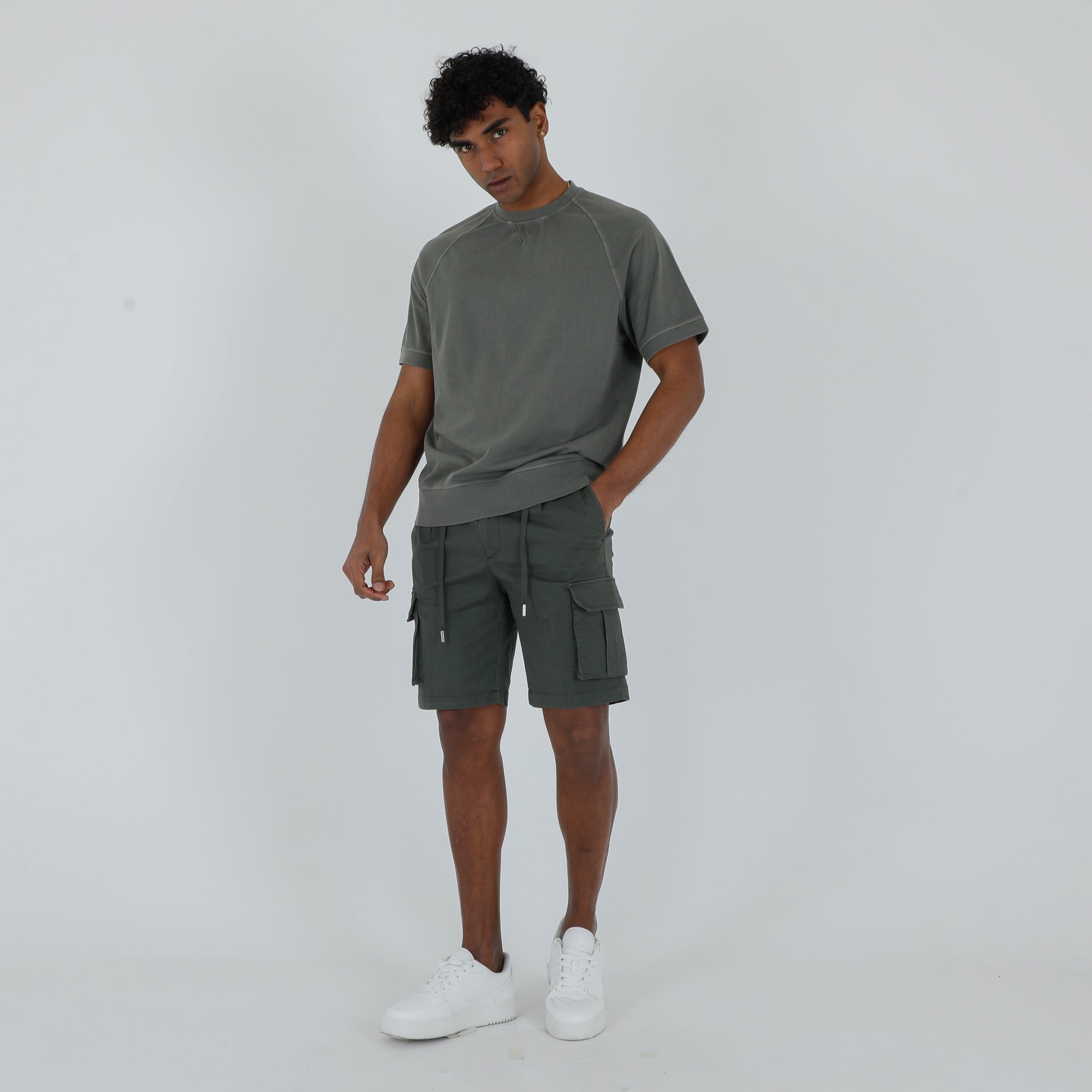 T-SHIRT KENNEDY STONE WASH-11596|Colore:Verde