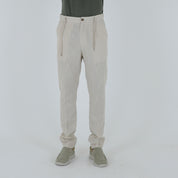 PANTALONE LINO-11511|Colore:Beige