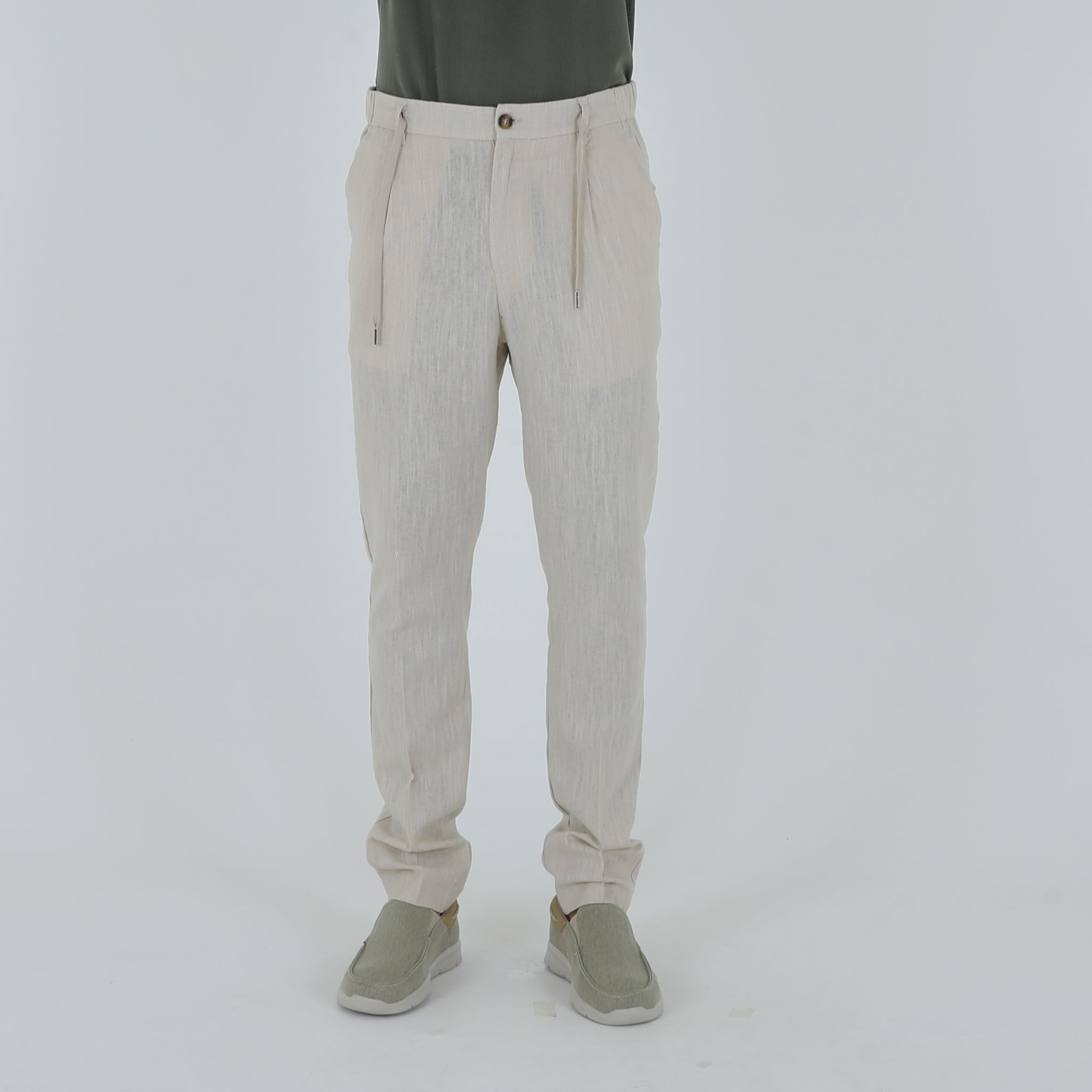 PANTALONE LINO-11511|Colore:Beige