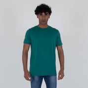T-SHIRT MISTO SETA - 11353|Colore:Verde