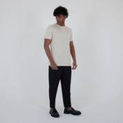 T-SHIRT MISTO SETA - 11353|Colore:Beige