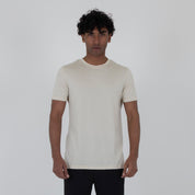 T-SHIRT MISTO SETA - 11353|Colore:Beige