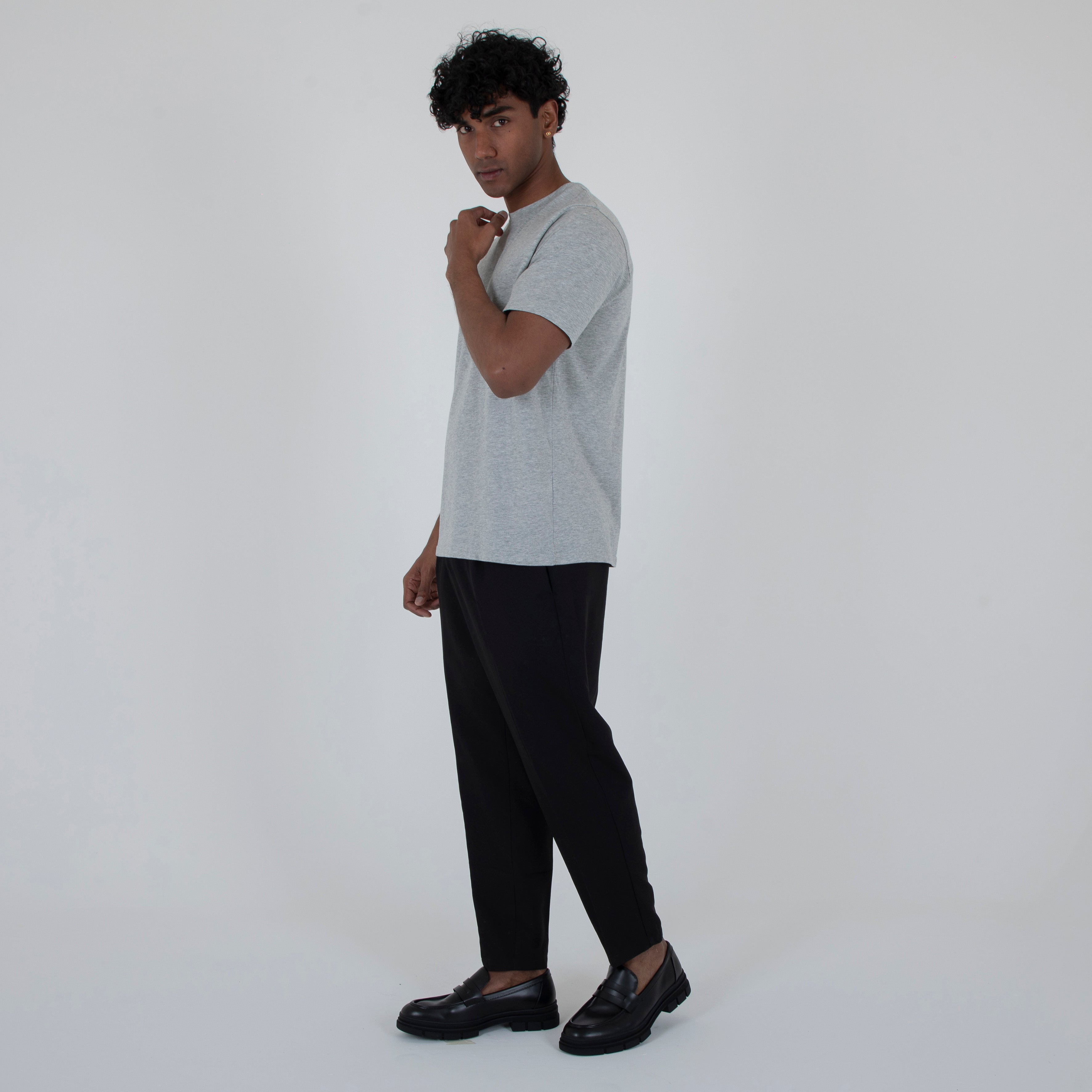 T-SHIRT BASIC 100% COTONE PREMIUM- 11361|Colore:Grigio