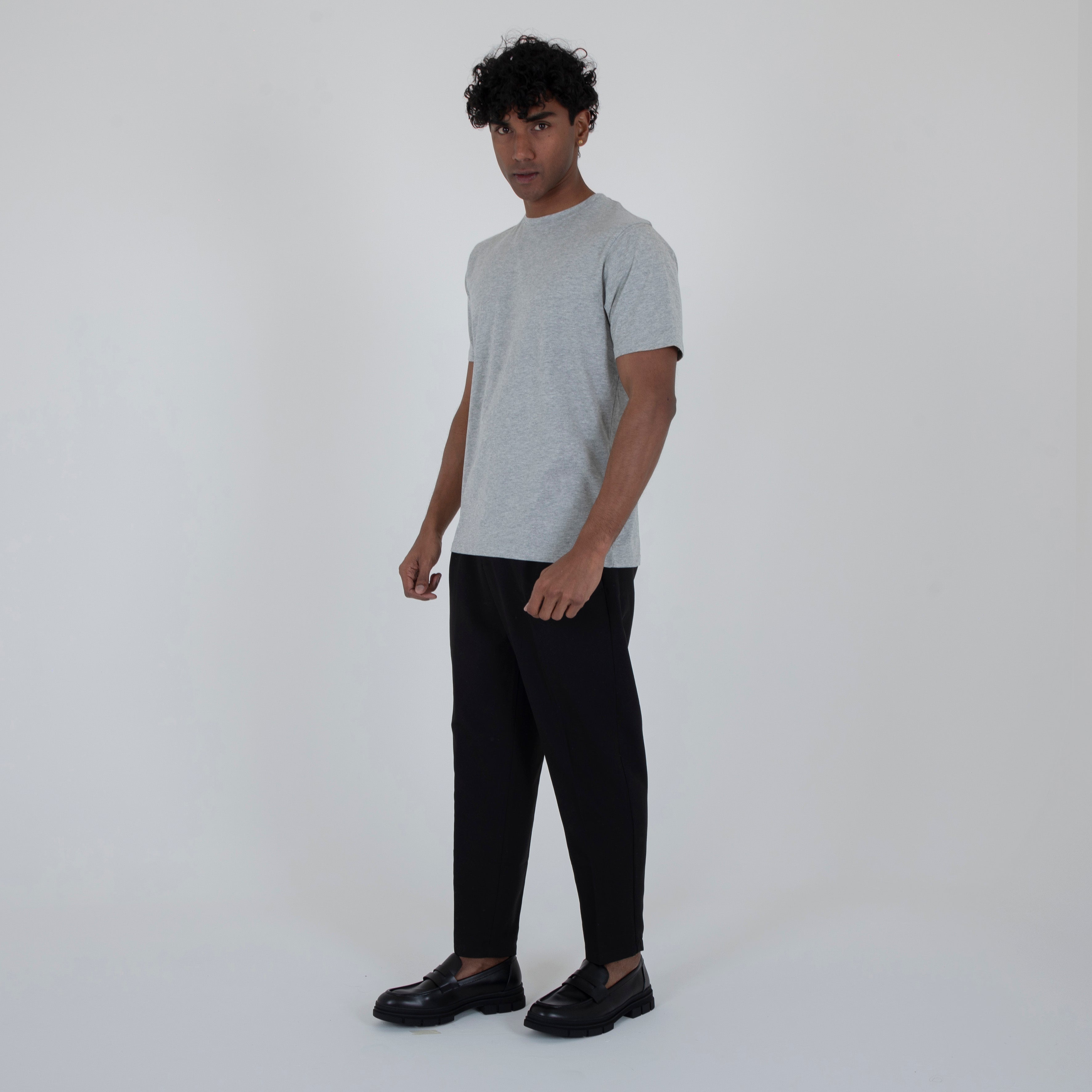 T-SHIRT BASIC 100% COTONE PREMIUM- 11361|Colore:Grigio