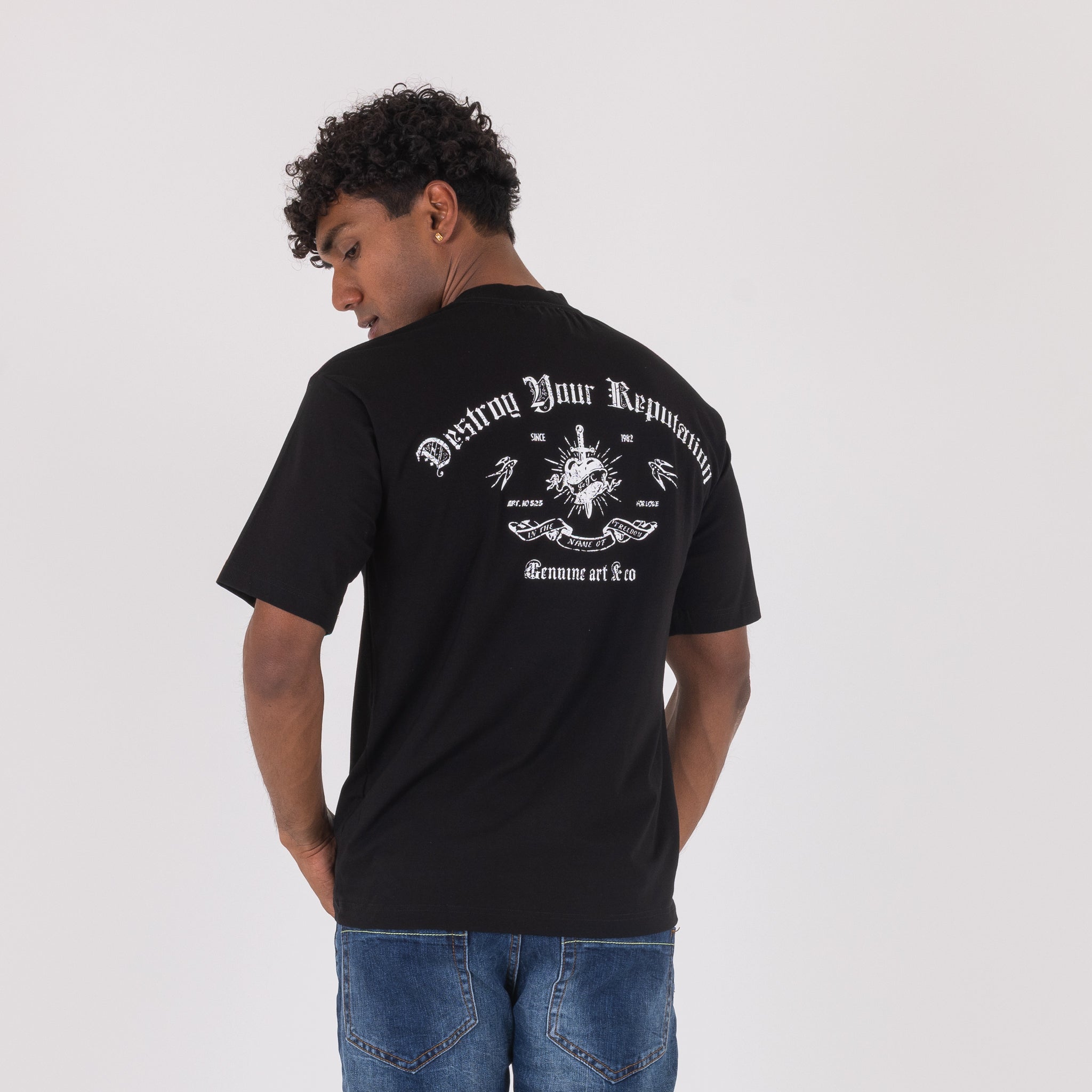 T-SHIRT GOTHIC SCHOOL-11391|Colore:Nero