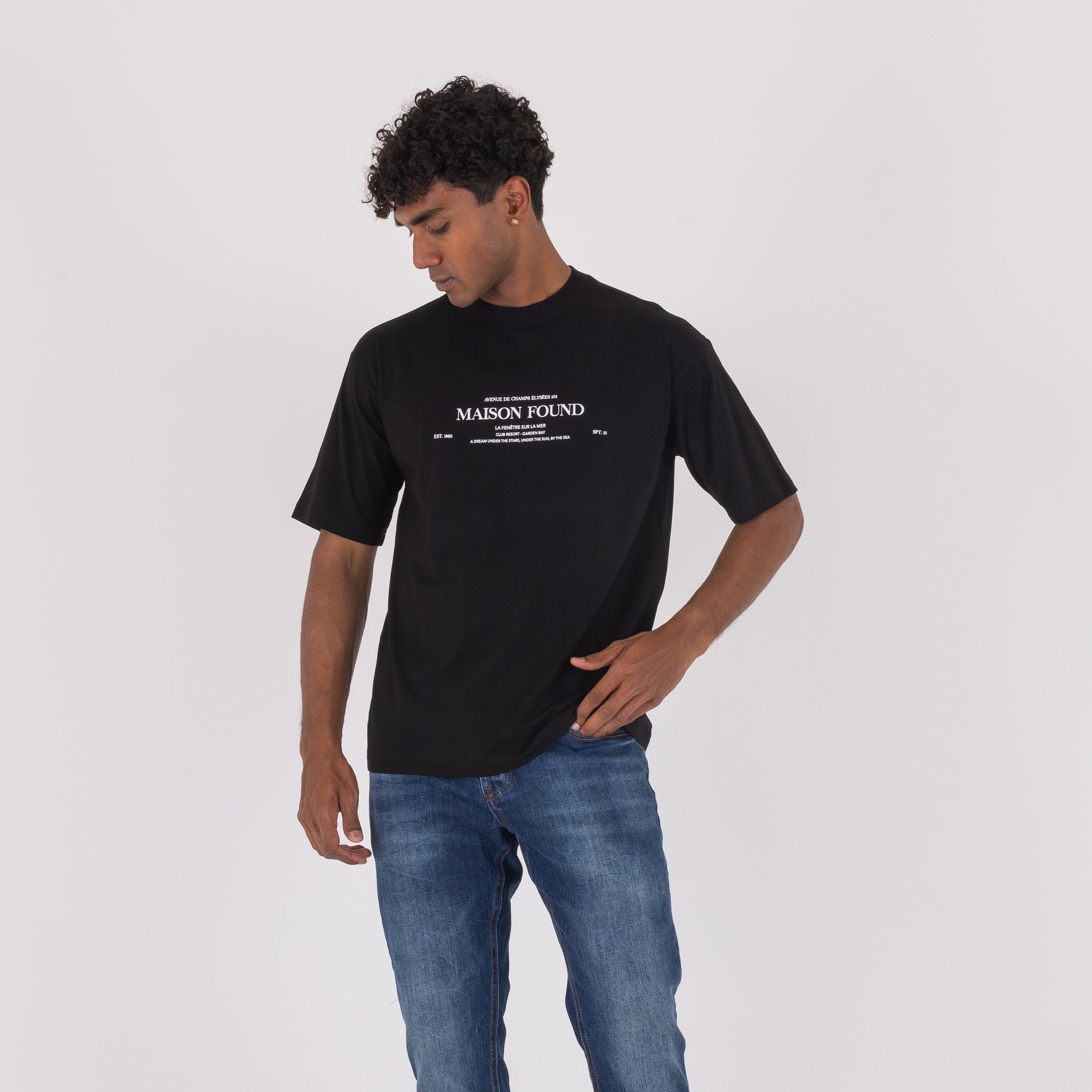 T/SHIRT MASON FOUND-11394|Colore:Nero