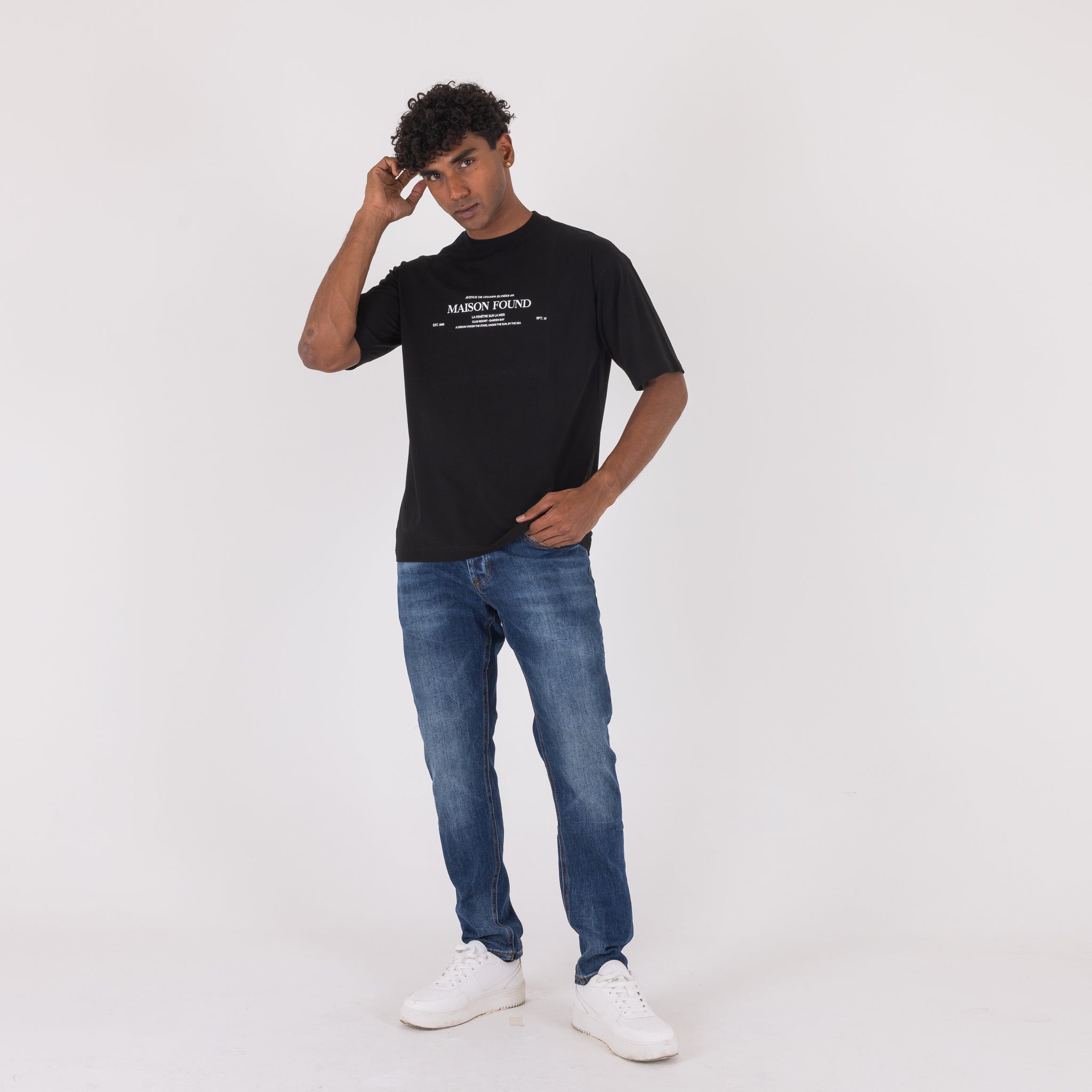 T/SHIRT MASON FOUND-11394|Colore:Nero