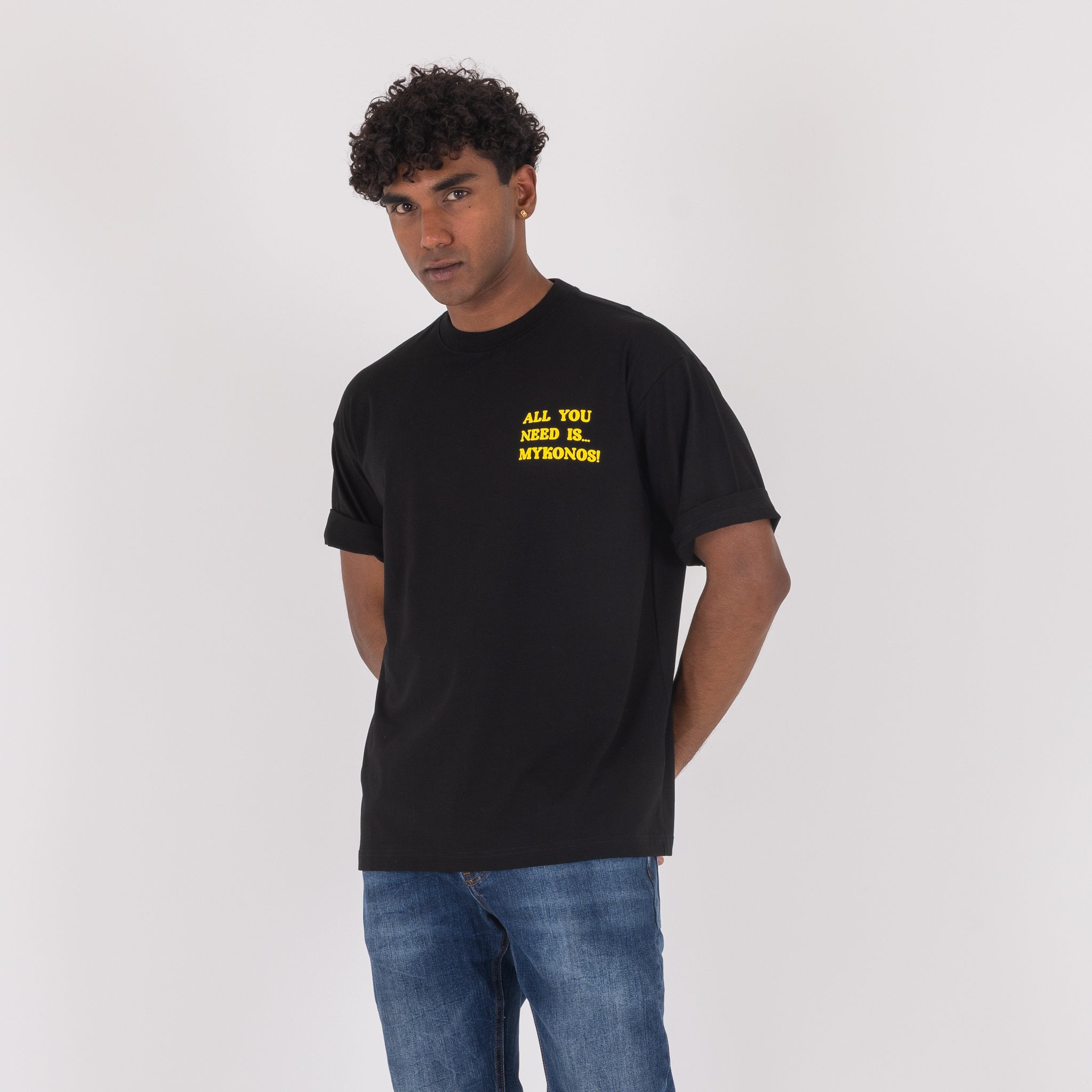 T-SHIRT NEED MIKONOS-11395|Colore:Nero