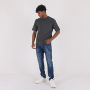 T-SHIRT WORK VINTAGE-11397|Colore:Grigio