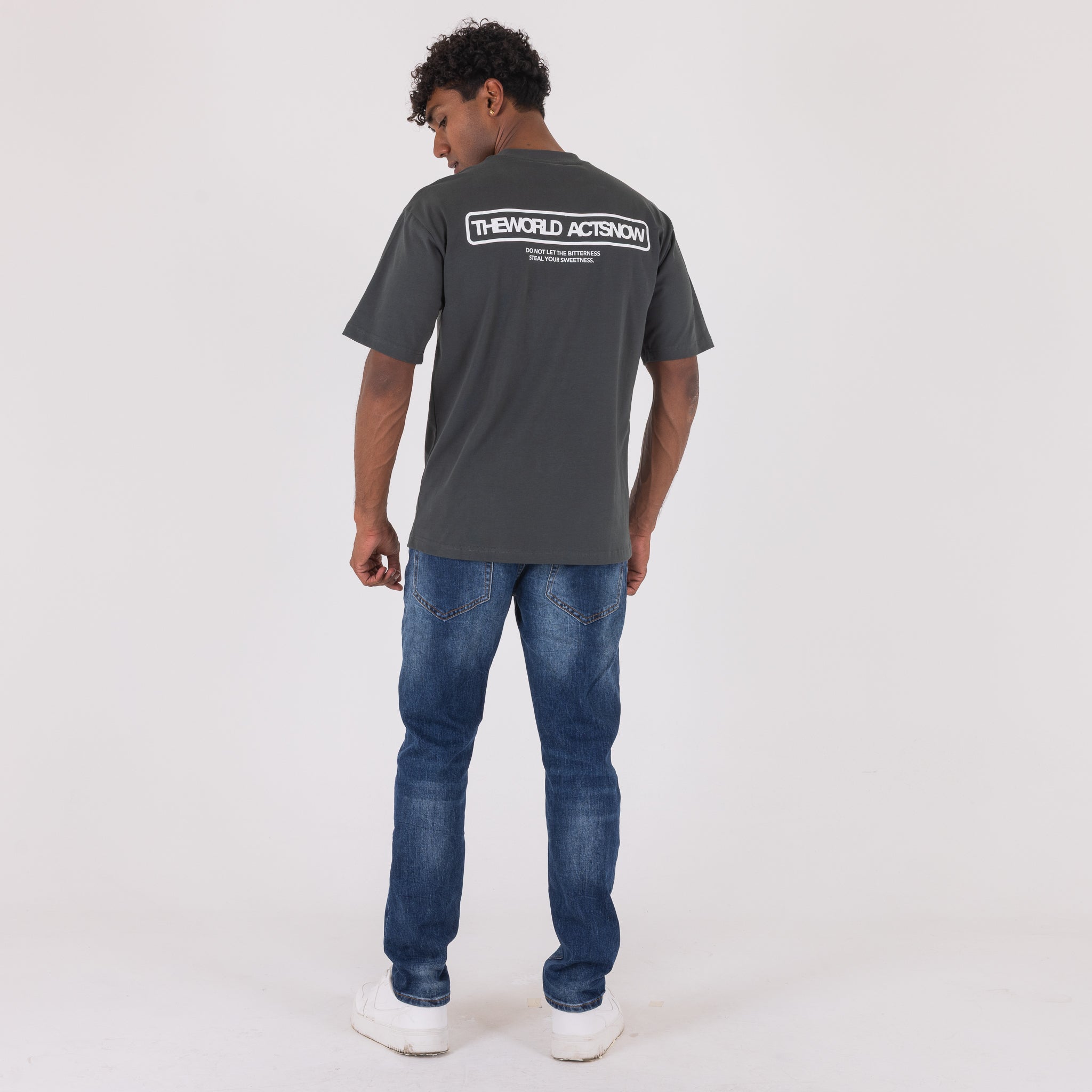 T-SHIRT WORK VINTAGE-11397|Colore:Grigio