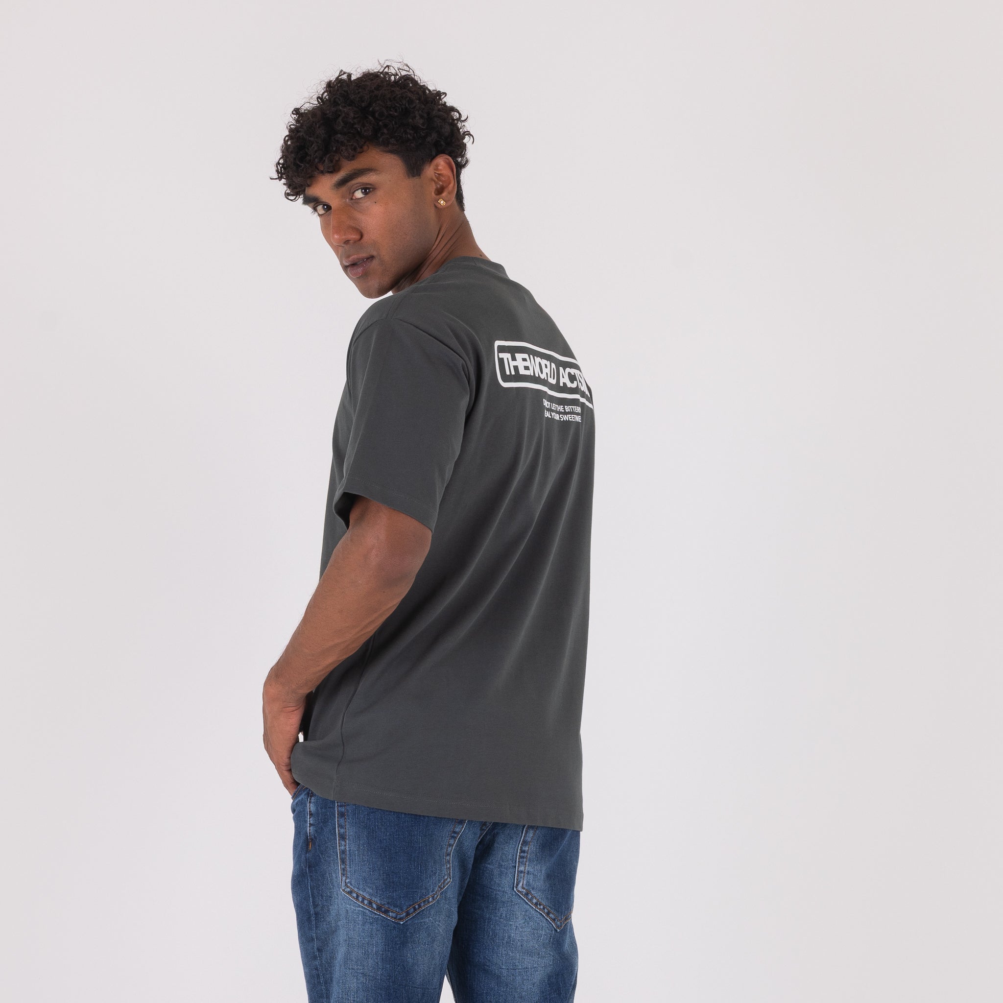 T-SHIRT WORK VINTAGE-11397|Colore:Grigio