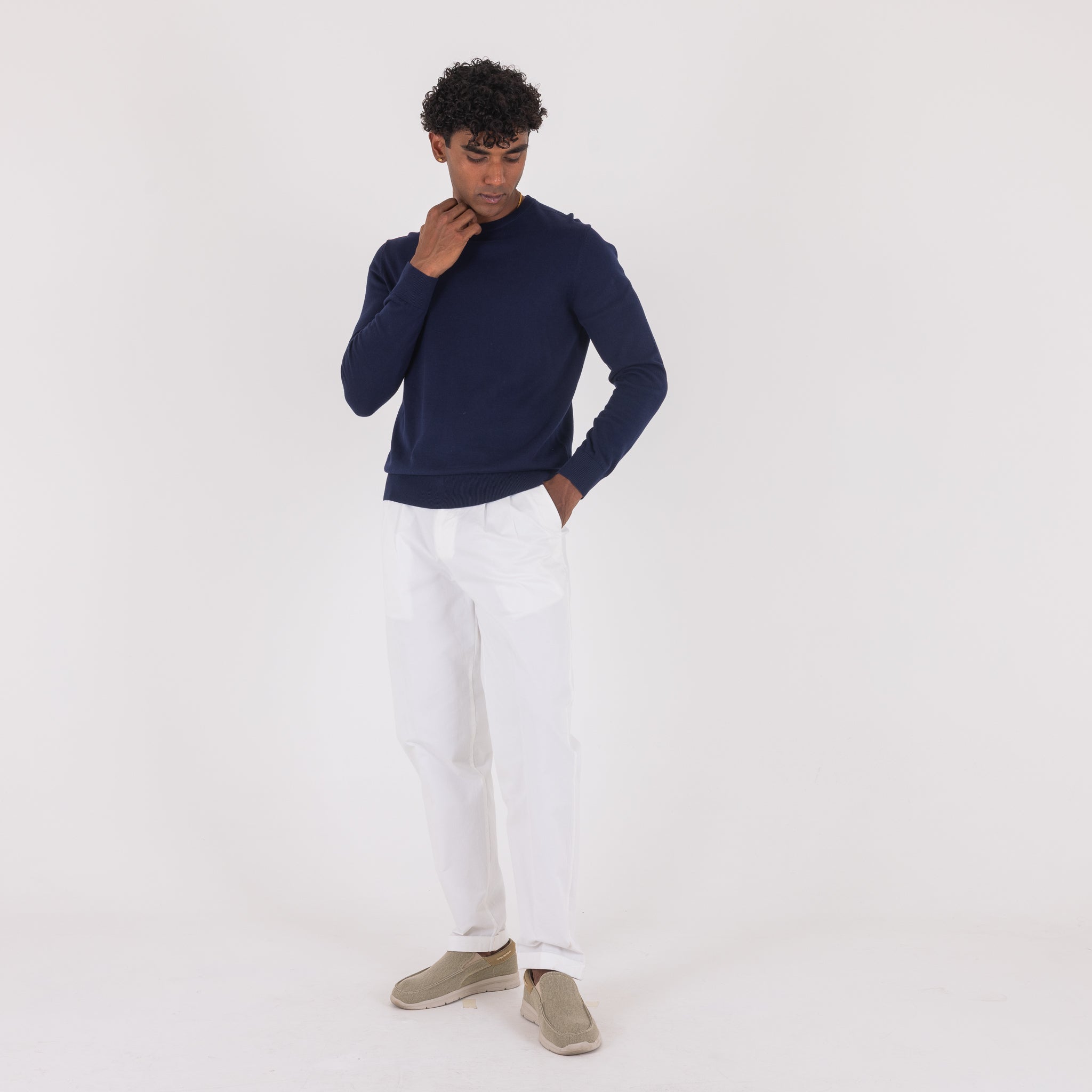 MAGLIA CONTONE M/LUNGA-11523|Colore:Blu