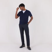 CARDIGAN COTNE M/MANICA-11526|Colore:Blu