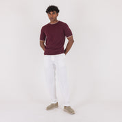 G/COLLO CREPE CON BORDINO-11531|Colore:Bordeaux