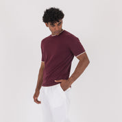 G/COLLO CREPE CON BORDINO-11531|Colore:Bordeaux