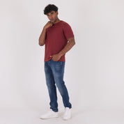 G/COLLO MISTO LINO-11536|Colore:Bordeaux