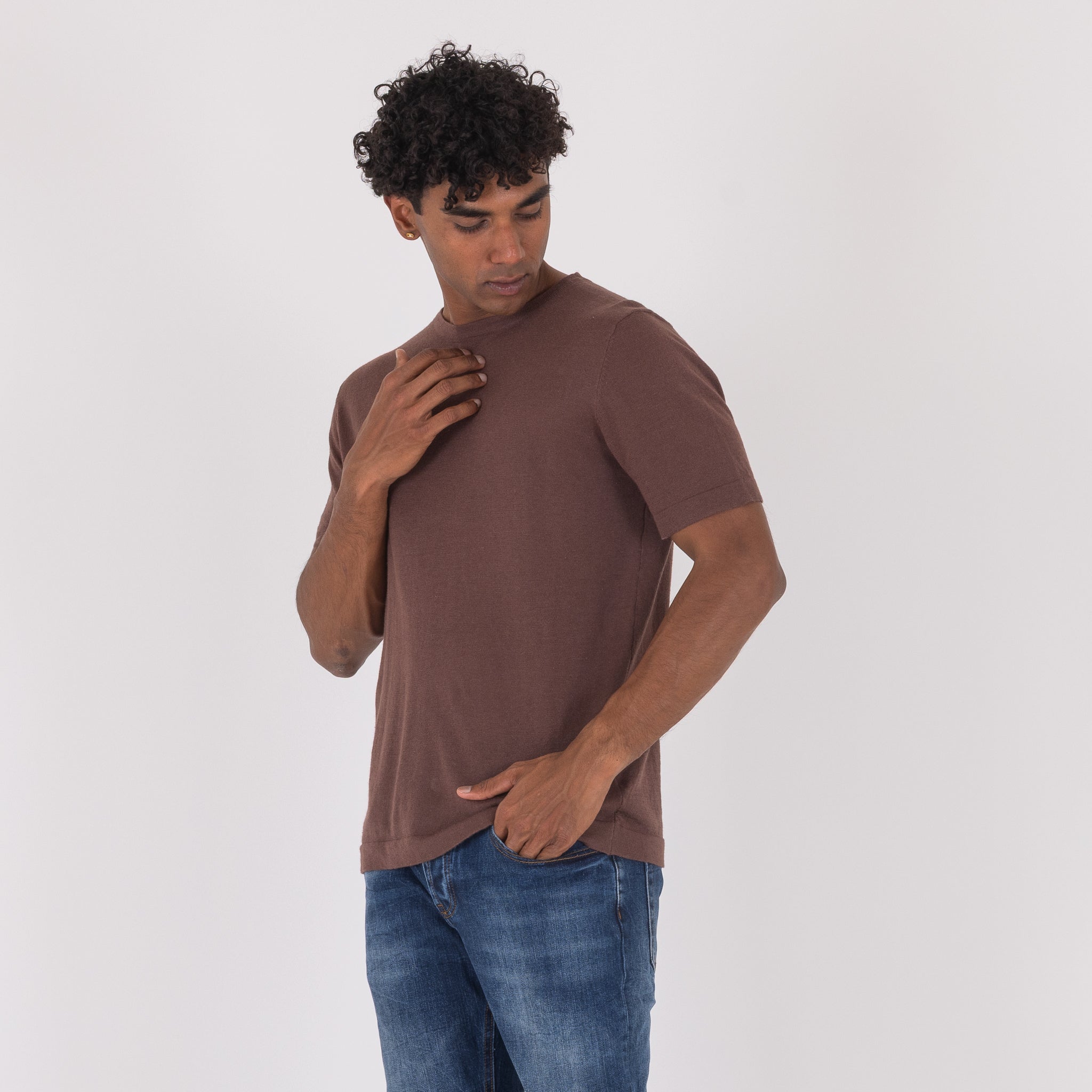 COLLO MISTO LINO-11536|Colore:Moro