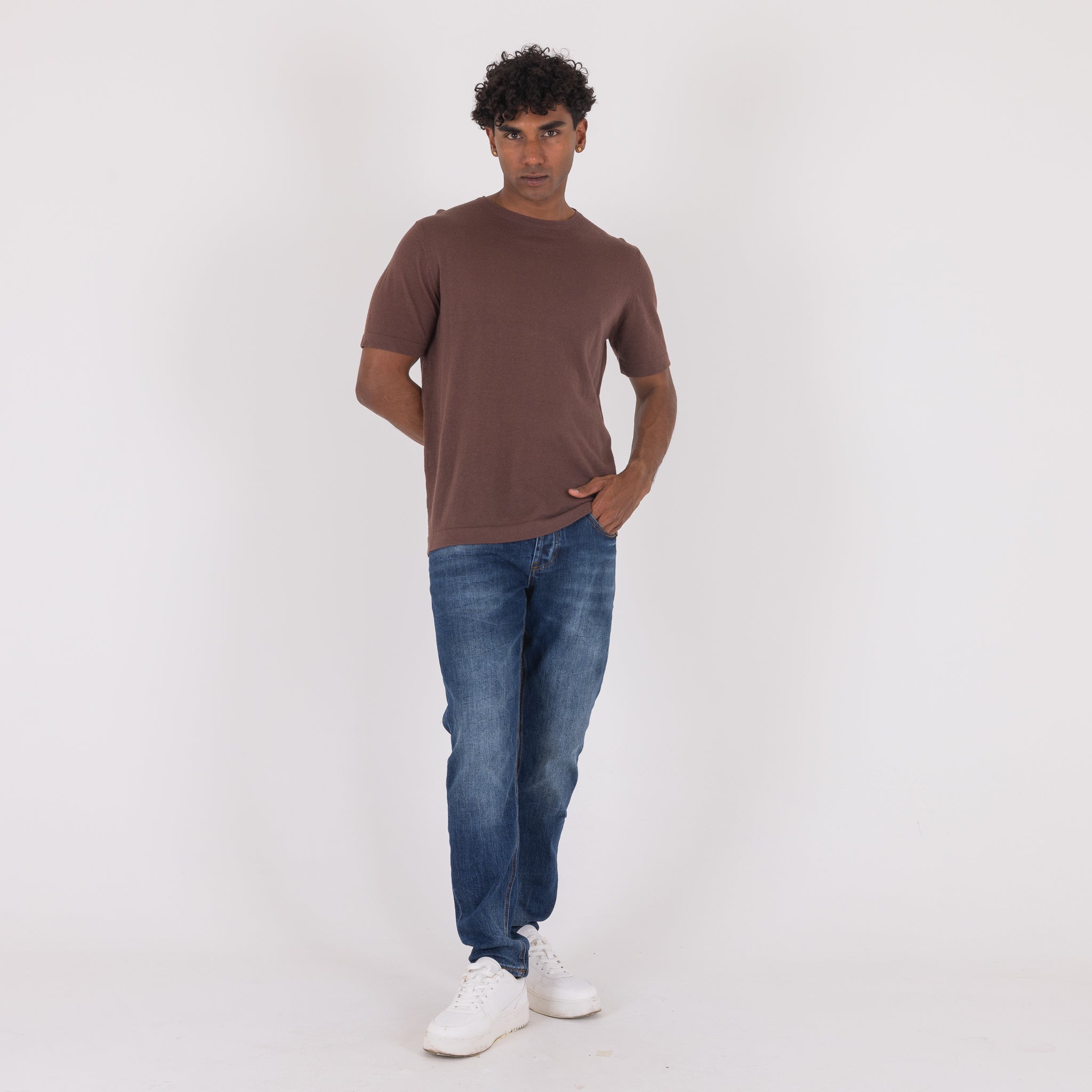 COLLO MISTO LINO-11536|Colore:Moro