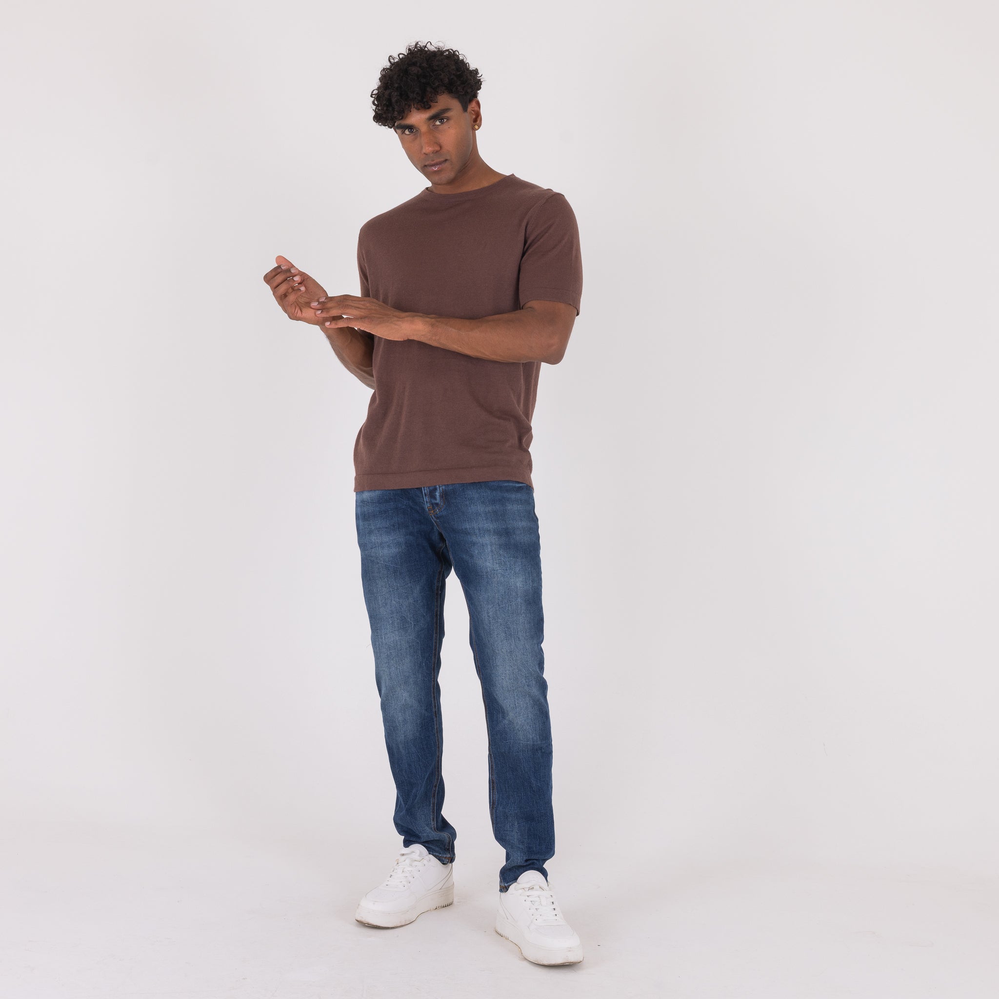 G/COLLO MISTO LINO-11536|Colore:Moro
