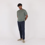 MAGLIA IN CANAPA-11538|Colore:Verde