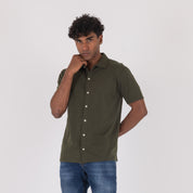 POLO CAMICIA FIAMMATA-11543|Colore:Militare