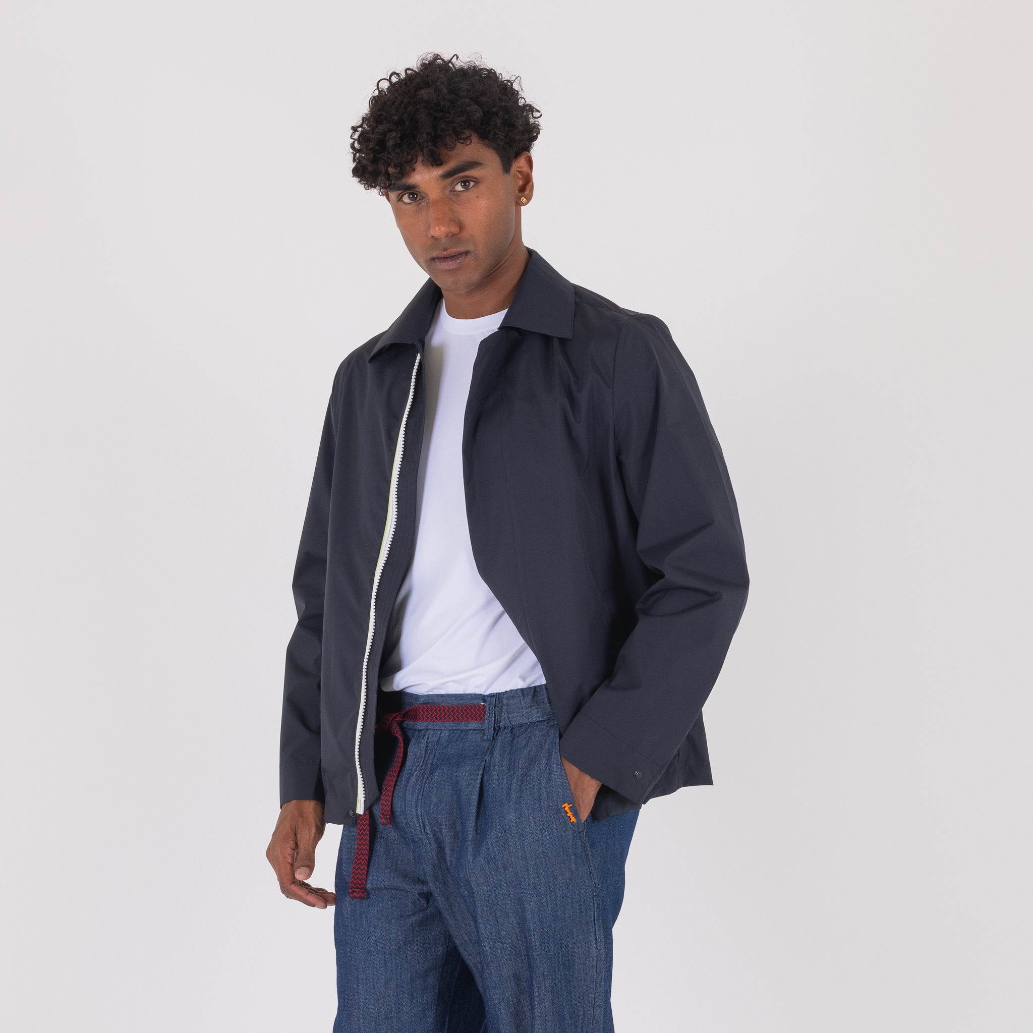 JACKET ZIP COLLO REVERS-11500|Colore:Blu