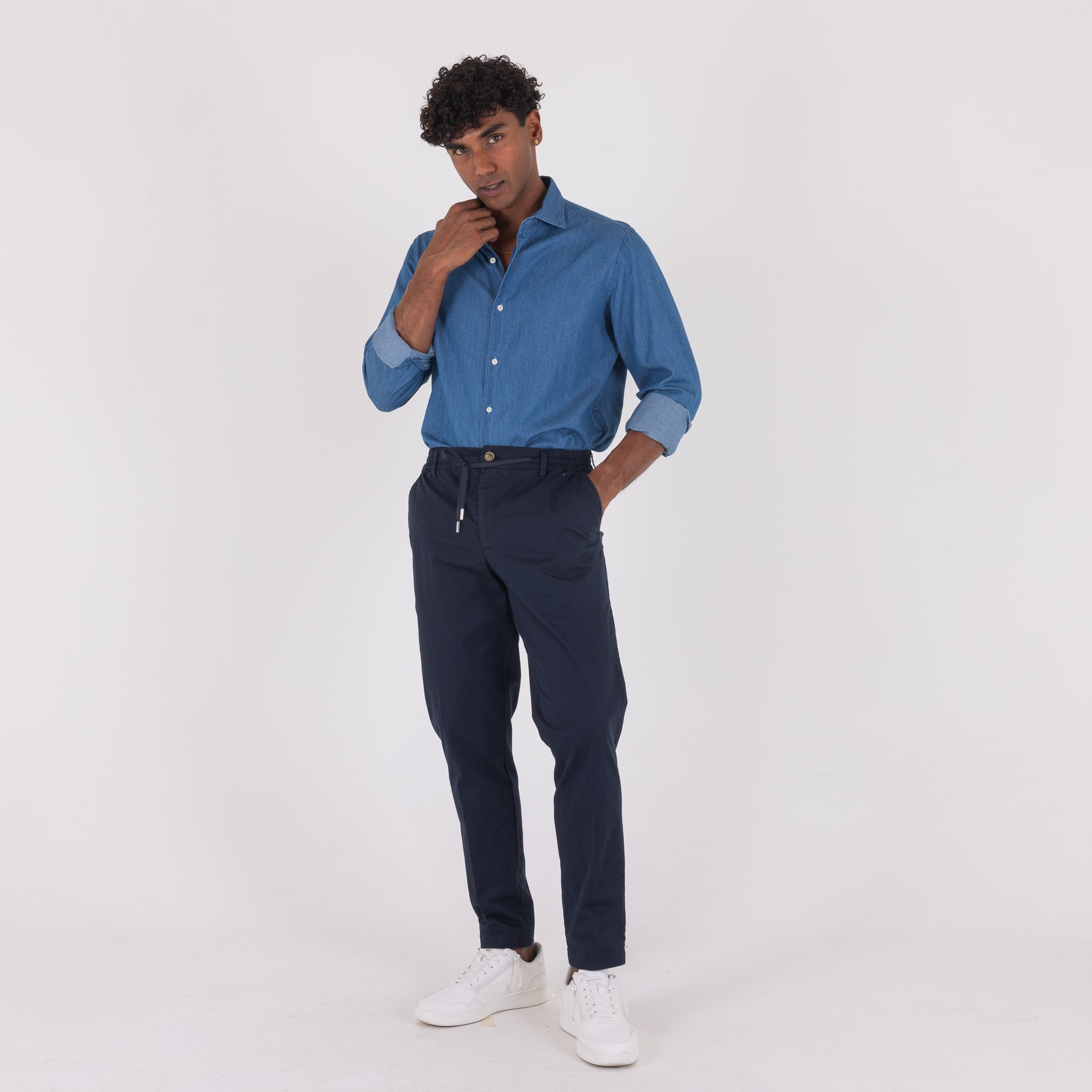 CAMICIA DENIM COTONE-11552|Colore:Unico