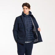 FIELD JACKET DOUBLE CON PIUMINO-11644|Colore:Blu