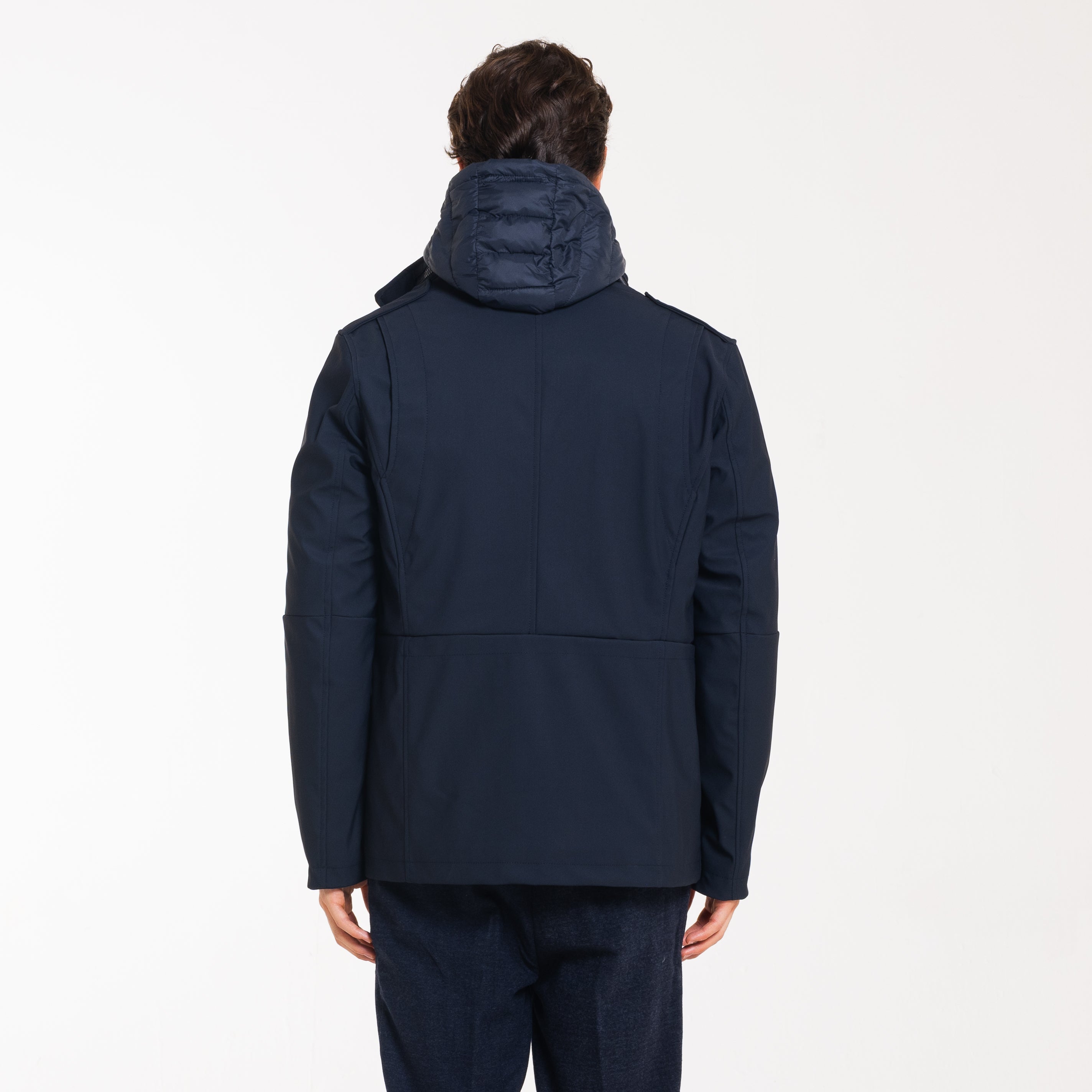 FIELD JACKET DOUBLE CON PIUMINO-11644|Colore:Blu