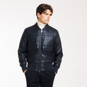 BOMBER ECOPELLE-11645|Colore:Nero