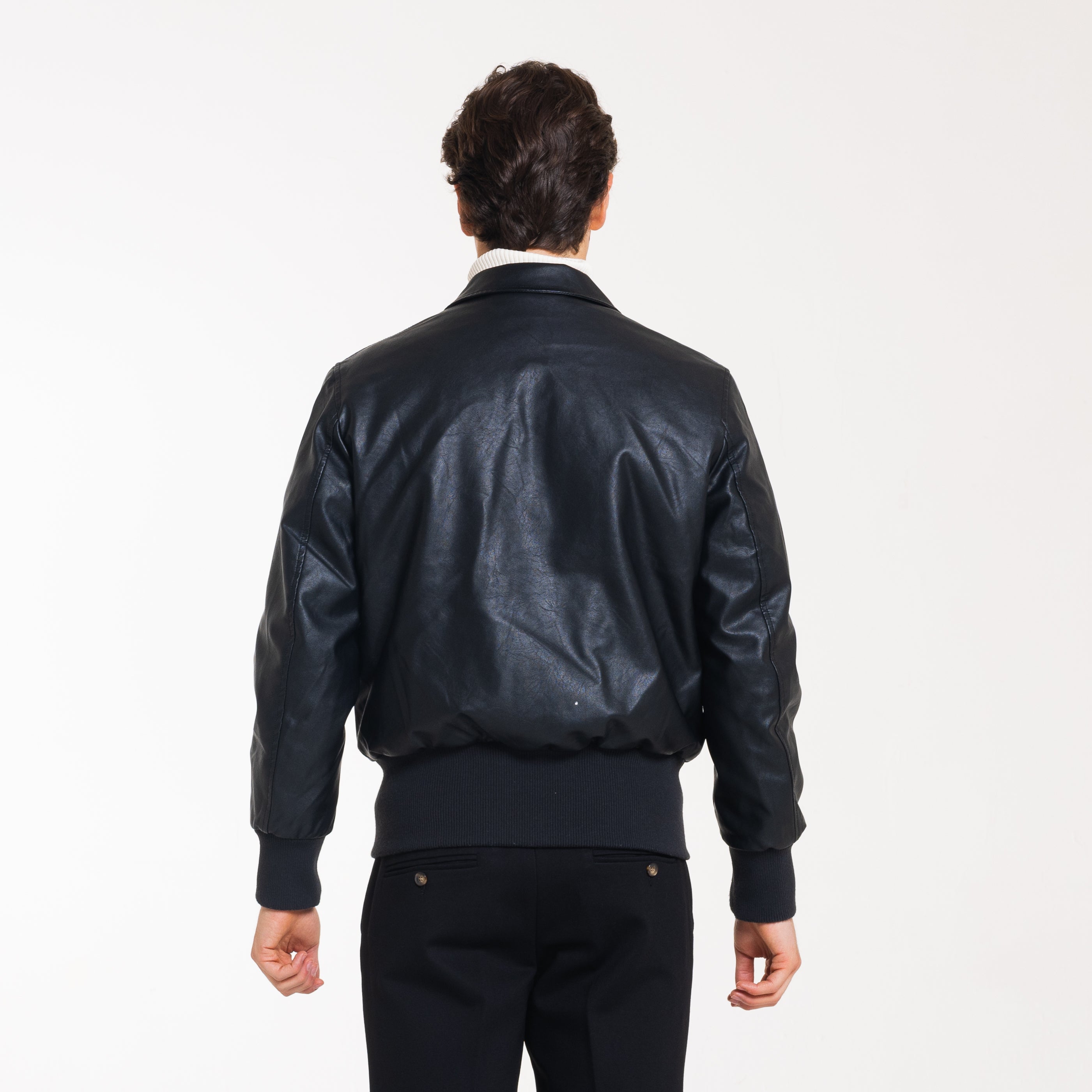 BOMBER ECOPELLE-11645|Colore:Nero